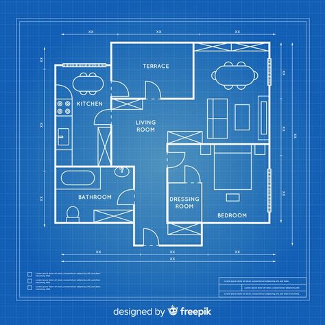 Blueprint Drawing House, Architecture Birthday, Plan Of A House, Blocks Center, Blueprint Design, Free Floor Plans, Blueprint Drawing, House Design Exterior, Nose Drawing