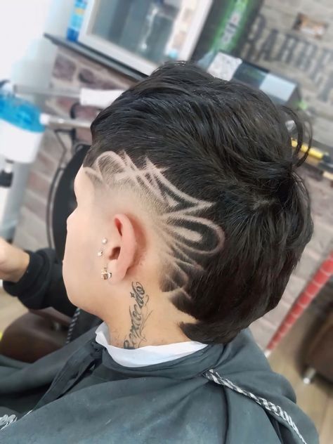 Back Taper Design Haircut, Hair Designs For Men, Fade Haircut Curly Hair, Shaved Hair Designs, Hair Barber, Mullet Haircut, Fade Designs, Haircut Designs, Hair Tattoos