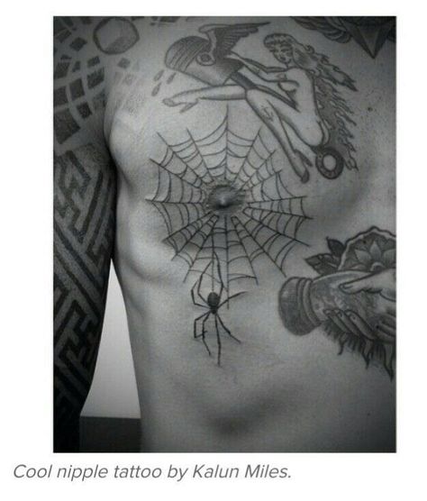 Ornament Tattoo, Model Tattoos, Horrible Tattoos, Master Tattoo, Spider Web Tattoo, Mastectomy Tattoo, Torso Tattoos, Web Tattoo, Tattoo People