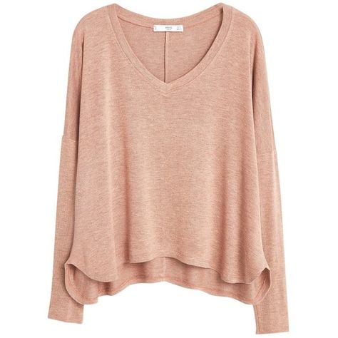 Mango Flecked V-Neck T-Shirt, Nude ($28) ❤ liked on Polyvore featuring tops, t-shirts, sweaters, v neck t shirts, v neck tee, long sleeve v neck t shirts, red t shirt and red long sleeve t shirt Nude Shirt, Extra Long Sleeve Sweater, Nude T Shirts, Red Long Sleeve Tops, Red Long Sleeve Shirt, V Neck Shirt, Extra Long Sleeves, Red Shirt, Polyvore Outfits