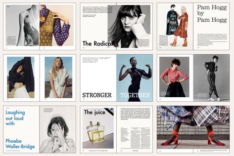 The Gentlewoman layout The Gentlewoman Magazine, Gentlewoman Magazine, Content Challenge, The Gentlewoman, Brand Profile, Magazine Contents, Magazine Layout Design, Portfolio Layout, Publication Design