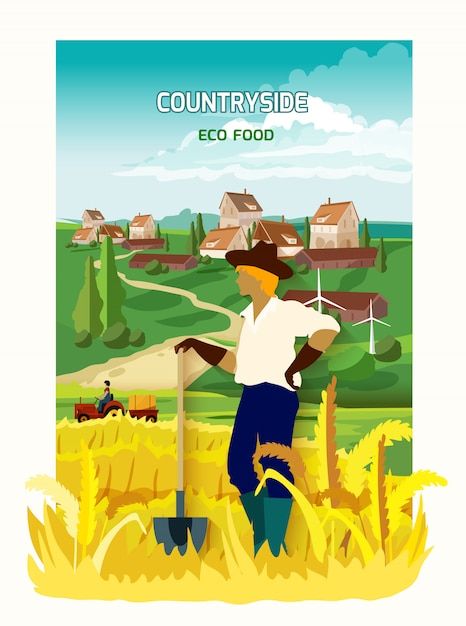 Farmer Image, Farmer Poster, Countryside Background, Summer Sale Banner, Black Texture Background, Party Frame, Glowing Background, Pumpkin Vector, Infographic Design Template