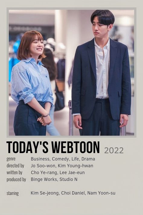 Webtoon Minimalist Poster, Poster Kdrama, Today's Webtoon, Drama List, Movie To Watch List, Korean Drama Series, Korean Words Learning, Film Posters Minimalist, Choi Daniel