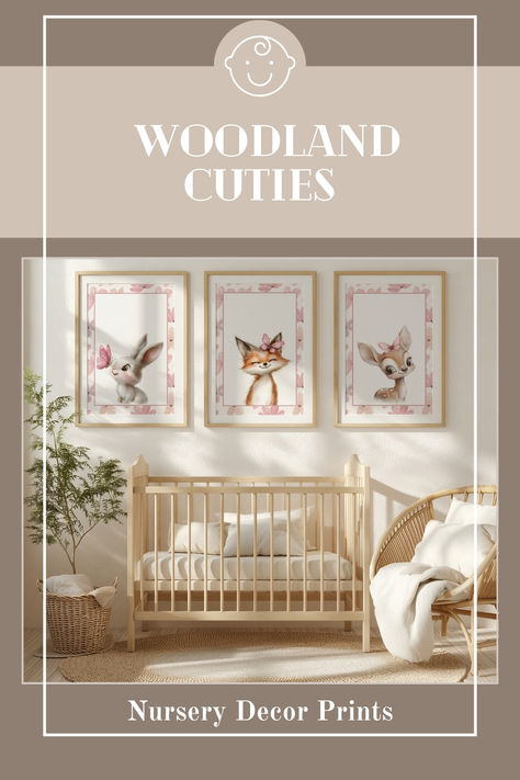 Add some cute and whimsy charm to your little ones space with set of 3 woodland animals and floral background. This set features a deer, fox and bunny on a floral background, simple, clean aesthetic suites any decor style. This floral collection was designed with love to bring joy to your baby's room. It also makes a heartfelt gift for baby showers or birthday gifts. Floral Background Simple, Fox And Bunny, Animal Nursery Prints, Animal Baby Room, Baby Room Wall Art, Nursery Decor Prints, Woodland Animal Nursery, Background Simple, Cute Deer