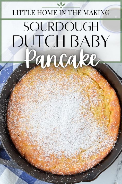 Sourdough Dutch Baby, Sourdough Breakfast Recipes, Sourdough Discard Recipe, Sourdough Breakfast, Sourdough Pancakes Recipe, Dutch Baby Pancake Recipe, Fanfiction Ideas, Dutch Baby Recipe, Discard Recipe