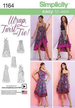 Click to magnify/shrink Beach Dresses Diy, Wrap Skirt Sewing Pattern, Diy Clothes Tutorial, Convertible Clothing, Wrap Skirt Pattern, Magic Skirt, Red Prom Dress Long, Magic Wrap, Tie Skirt