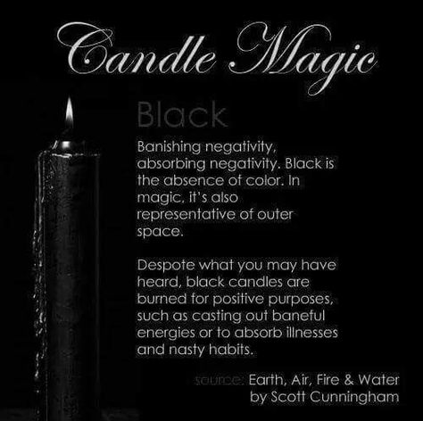 Black Candle Symbolism Black Candles Magic, Candle Magik, Magic Journal, Candle Meaning, Candle Color Meanings, Magic Colors, Black Candle, Magick Spells, Candle Magick