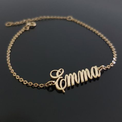 Your Name Bracelet, Fonts Style, Diamond Infinity Necklace, Floating Diamond Necklace, Diamond Bar Necklace, Name Necklaces, Bezel Necklace, Personalized Bracelet, Diamond Solitaire Necklace