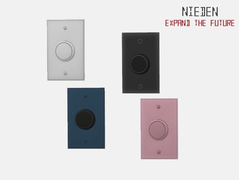 Sims 4 Switch Cc, Sims 4 Light Switch Cc, Sims 4 Cc Thermostat, Sims 4 Cc Doorbell, Sims 4 Doorbell, Sim4 Cc, Furniture Cc, Sims 4 Kitchen, Sims 4 Clutter