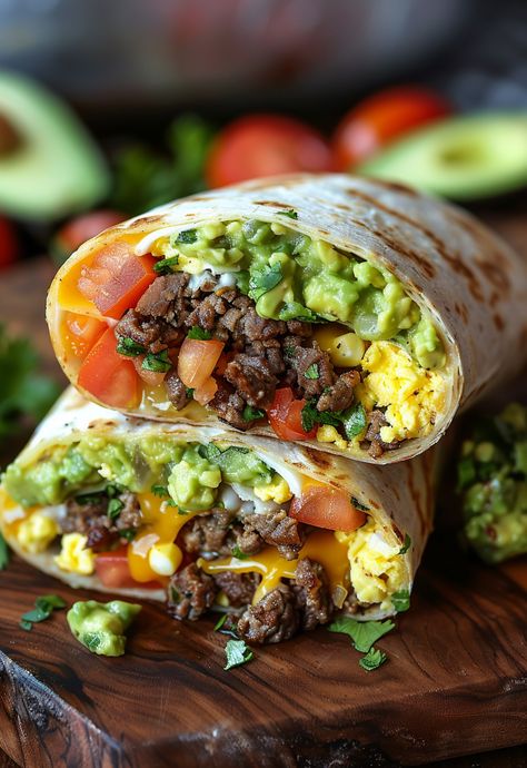 Learn How to Cook Breakfast Burritos Recipe For Free | Recipes You'll Love, Made Easy! Best Burritos Ever, Home Made Burrito, Trendy Breakfast Ideas, Gluten Free Burritos, Breakfast Burrito Bar Ideas, Chicken Breakfast Burrito, Gluten Free Freezer Breakfast, Trendy Food Recipes, Breakfast Ideas Healthy Protein