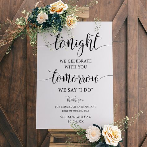 Cricut Rehearsal Dinner Ideas, Backdrop For Rehearsal Dinner, Rehearsal Dinner Sayings, Wedding Rehearsal Dinner Signs, Rehersal Dinner Sign Ideas, Rehearsal Dinner Photo Backdrop, Rehearsal Dinner Welcome Sign Ideas, Rustic Rehearsal Dinner Ideas, Rustic Rehearsal Dinner Decorations