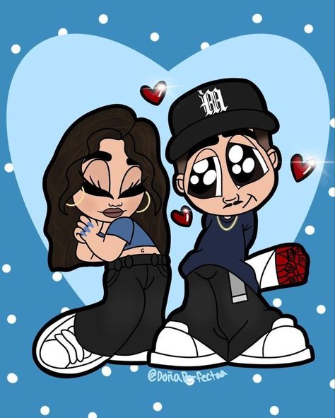 Cholo Couple Painting, Old School Drawings Cholo Love Easy, Couple Cartoon Drawings, Chicano Couple Drawing, Couple Painting Ideas Cartoon, Hispanic Drawings, Cholo Couple, Chicano Drawing, Custom Couple Illustration