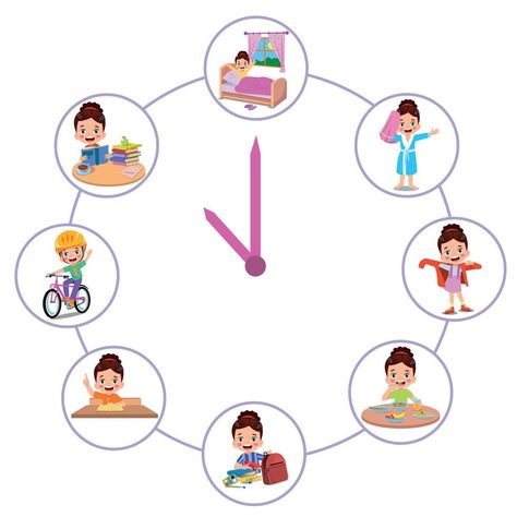 Bedtime Routine Chart, Visual Timetable, Daily Routine Activities, Draw Show, Table Clips, Free Time Activities, Activities Of Daily Living, Routine Chart, Esl Lessons