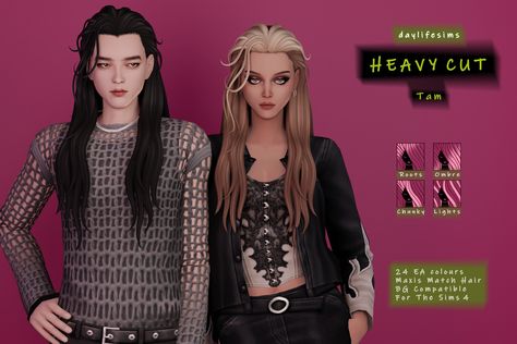 Sims 4 Cc Male Long Hair Maxis Match, The Sims 4 Cc Long Hair Male, Daylife Sims, Hair Sims 4 Cc, Male Hairstyle, Sims 4 Body Mods, Free Sims, Sims 4 Dresses, Youtube Design