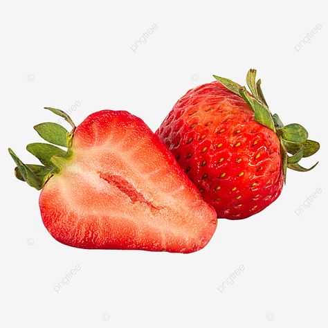 Strawberry Collage, Half Strawberry, Clipart Strawberry, Red Clipart, Orange Juice Drinks, Strawberry Clipart, Strawberry Png, Fruit Png, Fruit Clipart