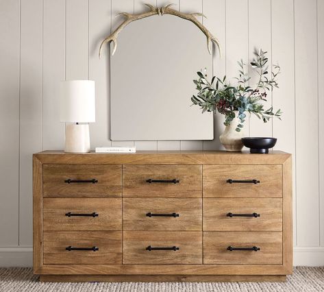 Oakleigh 9-Drawer Dresser (71.5") Wood Dresser And Nightstand, 3 Dressers Side By Side, Double Dressers Side By Side, 10 Drawer Dresser, Nightstand And Dresser Combo, Simple Dresser Decor Bedroom, Mirror Over Dresser Bedroom, White Oak Bedroom Furniture, Guest Bedroom Dresser