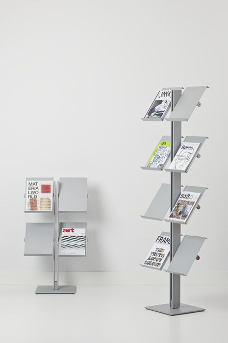 Cascando - Flexxible Single & Double to complement space Book Display Stand, Brochure Display, Brochure Holder, Tv Display, Metal Display, Diy Garage Storage, Interior Products, Book Stand, Standing Shelves