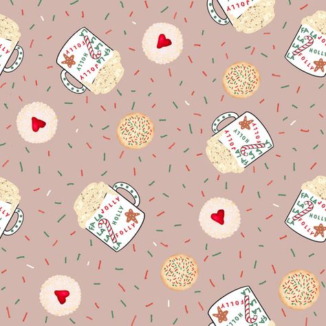 Christmas Holiday Cookies, Disco Wallpaper, Cookies And Cups, Holiday Cookies Christmas, Merry Christmas Wallpaper, Christmas Phone Wallpaper, Cute Christmas Wallpaper, Holiday Wallpaper, Preppy Wallpaper