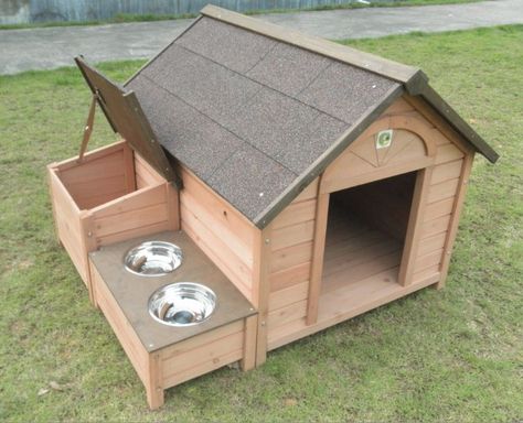 DIY Dog Houses, Dog House Projects, Homemade Dog Houses, Pet Homes, DIY Projects, Easy DIY Projects, DIY Home, Outdoor Projects, Outdoor Home Projects Homemade Dog House, Pallet Dog House, Katt Grejer, Wooden Dog House, Dog House Plans, Outdoor Dog House, Cool Dog Houses, Dog House Diy, Wooden Dog