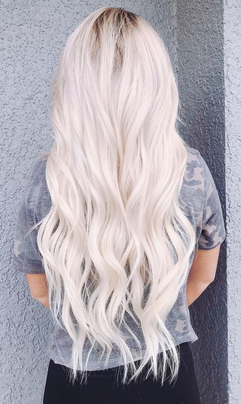 Platinum Blonde Hair Extensions, Hand Tied Hair Extensions, 22 Inch Hair Extensions, Ice Blonde Hair, Perfect Blonde Hair, Blonde Extensions, Hair Extensions Before And After, Human Hair Pieces, Platinum Blonde Hair Color