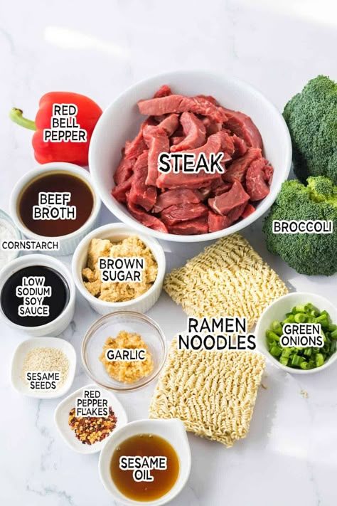 Beef Tips And Noodles Crock Pot Recipes, Crockpot Beef And Ramen, Beef Ramen Noodle Recipes Crock Pot, Crock Pot Roman Noodles, Beef And Noodles Recipe Crockpot, Crock Pot Beef Ramen, Fun Crockpot Meals, Beef Ramen Noodle Recipes Slow Cooker, Crockpot Meal For One