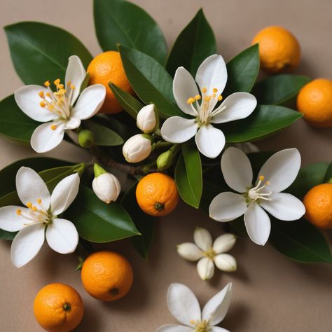 Creating a homemade natural neroli perfume is an enjoyable and rewarding experience. Here's a simple recipe. Gather fresh bitter orange blossoms (neroli) in English Portfolio, Homemade Fragrance, Neroli Flower, Mandarin Garnet, Blossom Perfume, Orange Bitters, Neroli Essential Oil, Orange Blossom Honey, Neroli Oil