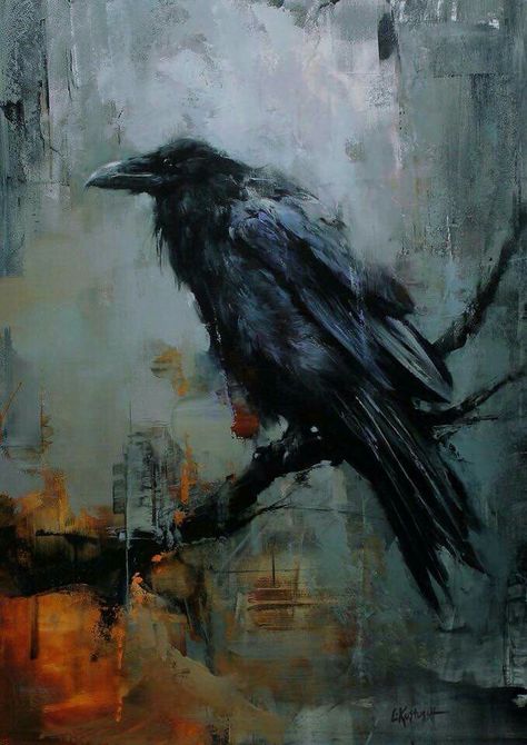 A crown Lindsey Kustusch, Raven Artwork, Crow Painting, Crow Art, Raven Art, The Raven, Kraken, Wildlife Art, Birds Painting