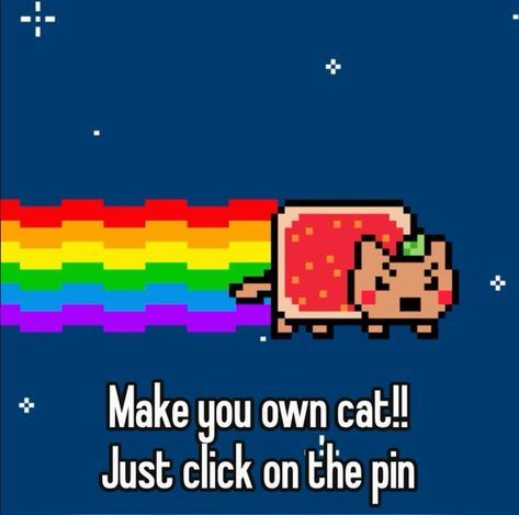 #nyancat #makeyourown My Character Aesthetic, Things To Do With Your Oc, Nyan Cat Pfp, Tac Nyan, Cute Websites, Random Websites, Aesthetic Games, Cats Images, Digital Art Tutorial Beginner