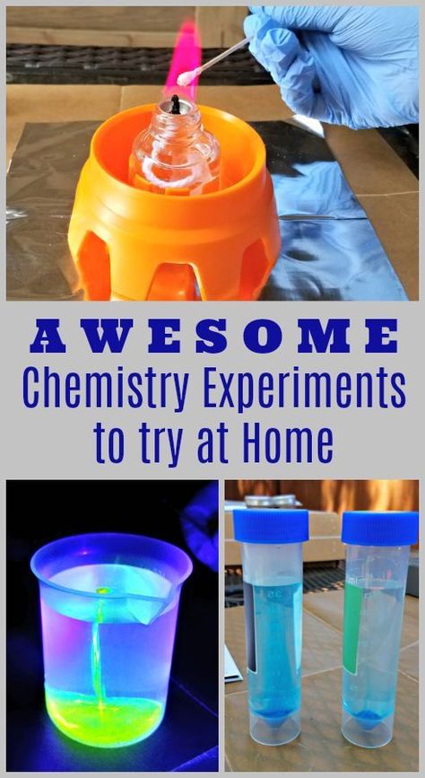 17 Chemistry Experiments for Kids & Teens - these are great for middle school and high school! FUN experiments that include chemical reactions, glow in the dark science, states of matter & more! #scienceforkids #scienceexperiments #experimentsforkids #middleschool #highschool #homeschooling Elementary Chemistry Experiments, Chemical Experiments High School, Easy Chemical Reaction Experiments, Cool Science Experiments For Middle School, Chemistry Experiments At Home, Chemistry Labs High School, Chemistry Experiments For Middle School, Easy Chemistry Experiments, Chemistry Projects High School