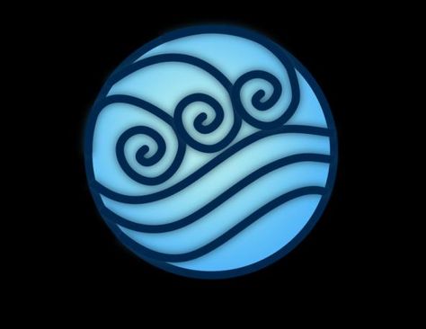 Would love this as a hip tattoo. I mean two of my friends has the Earth Kingdom and Air Nomad symbols as tattoos. I deserve this. ...Once again, to scared. The Last Airbender Characters, Earth Kingdom, Avatar Tattoo, Water Bender, Water Symbol, Water Tribe, Avatar Picture, The Last Avatar, Avatar The Last Airbender Art