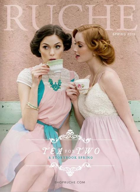 Trendy Spring Fashion, Spring Lookbook, Party Photoshoot, Shower Outfits, Bridal Shower Outfit, Tea For Two, Tea Party Bridal Shower, Spring Photography, Vintage Inspired Outfits