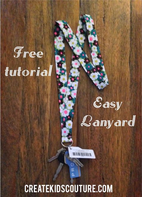 Quick DIY Gifts You Can Sew - Easy Fabric Lanyard - Best Sewing Projects for Gift Giving and Simple Handmade Presents - Free Patterns and Easy Step by Step Tutorials for Home Decor, Baby, Women, Kids, Men, Girls http://diyjoy.com/quick-diy-gifts-sew Lanyard Diy, Lanyard Tutorial, Zakka Style, Quick Diy Gifts, Knit Headbands, Create Kids Couture, Cruise Ideas, Diy Sewing Gifts, Fabric Lanyard