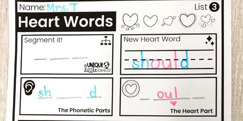 We Are Done, Spelling Patterns, Listening Comprehension, Heart Words, Making Connections, Word Practice, Teaching Literacy, New Heart, Language Development