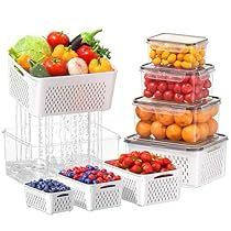 Fruit Storage Containers, Containers For Fridge, Produce Containers, Airtight Storage, Fruit And Vegetable Storage, Fridge Storage, Vegetable Storage, Food Storage Container Set, Refrigerator Storage