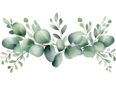 Eucalyptus Border Design, Eucalyptus Border, Greenery Template, Violet Tattoo, Leaves Border, Beautiful Tattoos For Women, Wedding Chalkboard Signs, Baby Shower Theme Decorations, Australian Flowers