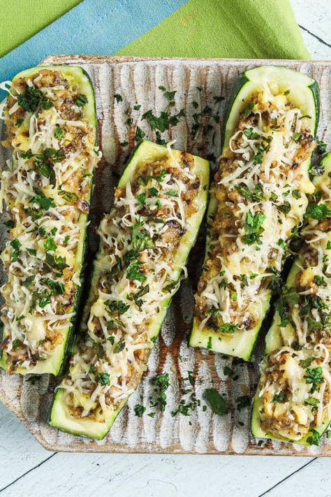 Zucchini Mushrooms Boats Zucchini Boat Recipes Vegetarian, Mushroom Stuffed Zucchini Boats, Zucchini Mushroom Carrot Recipes, Mushroom Zucchini Recipe, Zucchini Mushrooms, Zucchini Boat Recipes, Basket Cover, Vegetable Appetizers, Asparagus And Mushrooms