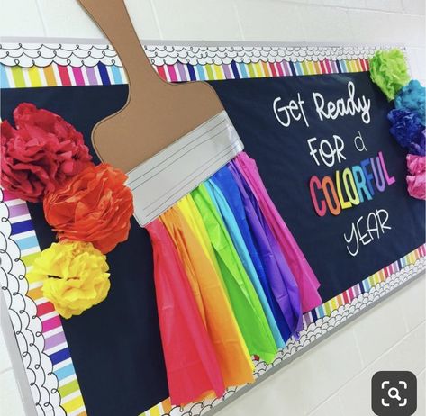 Classroom Decoration Ideas, Stem Bins, Art Bulletin Boards, Classe D'art, Diy Classroom Decorations, Preschool Bulletin, Preschool Bulletin Boards, School Doors, Classroom Board