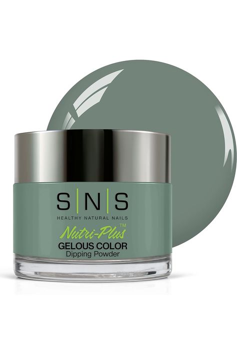 SNS Nail Dip Powder, Gelous Color Dipping Powder - Arm Candy (Green/Seafoam) - Long-Lasting Acrylic Nail Color &amp; Polish Lasts 14 Days - Odor-Free &amp; No UV Lamp - 1 Oz Nail Color Polish, Dip Nail Colors, Sns Nails Colors, Timeless Color Palette, Dip Manicure, Nail Dip Powder, Sns Nails, Enchanted Evening, Nail Dip