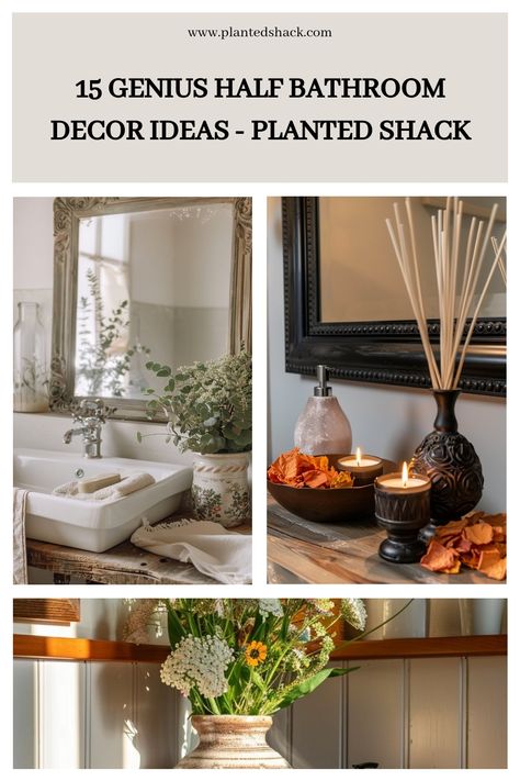 Give your half bathroom a stylish upgrade with these 15 genius decor ideas! 🚿 From space-saving tips to chic accents, transform your small bathroom into a cozy retreat. #BathroomDecor #SmallSpaceStyle #HomeInspo Relaxing Guest Bathroom, Spa Look Bathroom Ideas, Half Bathroom Decor Ideas, Half Bathroom Decor, Color Palette Living Room, White Bathroom Designs, Spa Like Bathroom, Small Laundry Rooms, Coastal Bedrooms