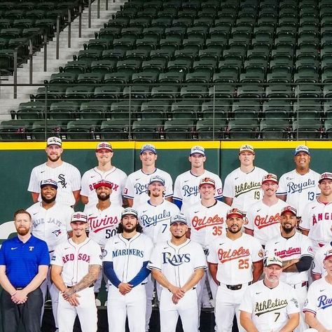 MLB ⚾ on Instagram: "Hey now, you’re an All-Star 🎶  Your 2024 American League and National League All-Stars! #AllStarGame" Team Photos, National League, July 15, Red Sox, All Star, Mlb, Twins, Baseball, Stars