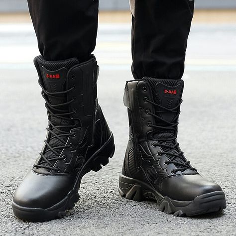 https://s.click.aliexpress.com/e/_EJLnFcP Tactical Boots Outfit Men, Tactical Boots Outfit, First Batman, Combat Boots Black, Ankle Combat Boots, Boots Outfit Men, Tactical Boots, Military Boots, Boots Outfit