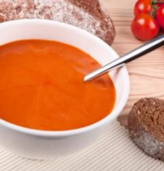 Low-Cholesterol Tomato Soup - Guideposts Low Cholesterol Soup, Healthy Tomato Soup, Cholesterol Recipes, Cholesterol Symptoms, Cholesterol Foods, Atkins Diet Recipes, Cholesterol Lowering, Cholesterol Remedies, Cholesterol Lowering Foods