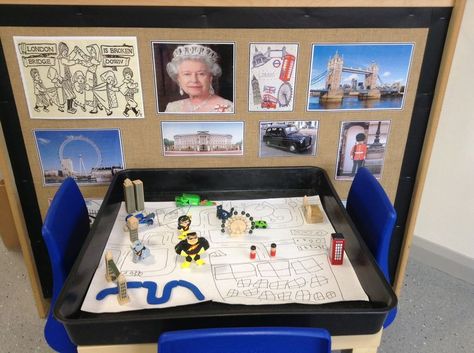 London Continuous Provision, London Activities Eyfs, Jubilee Ideas, Queen Jubilee, London Activities, Eyfs Ideas, British Values, Queens Jubilee, Around The World Theme