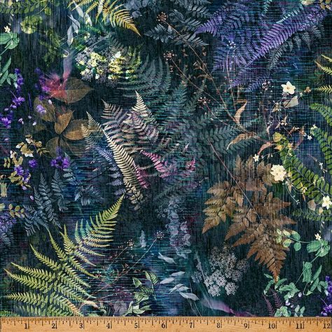 Hoffman Botanical House W5401 220 Fern Foliage $12.95/yd PREORDER DUE OCT/NOV '24 Botanical House, Cross Quilts, Cross Quilt, Hoffman Fabrics, Andover Fabrics, Digital Print Fabric, Quilt Kits, Retail Shop, Fabric Collection