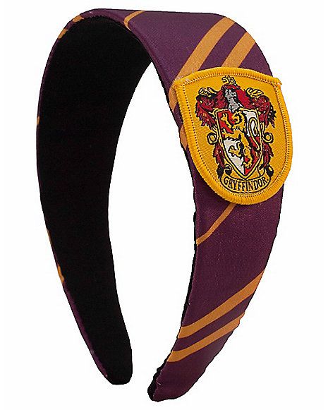 Gryffindor Crest Headband - Harry Potter - Spirithalloween.com Harry Potter Show, Gryffindor Pride, Hogwarts Uniform, Yellow Headband, Harry Potter Hogwarts Houses, Gryffindor Crest, Everyday Cosplay, Wrap Headband, Band Accessories