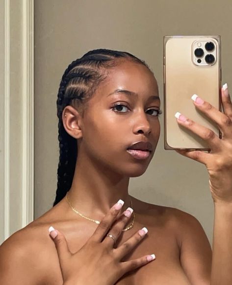 Pretty Girl Aesthetic, Cornrows Natural Hair, Cornrows Braids For Black Women, Short Box Braids Hairstyles, Protective Hairstyles For Natural Hair, Mode Tips, Quick Natural Hair Styles, Box Braids Hairstyles For Black Women, Braided Cornrow Hairstyles