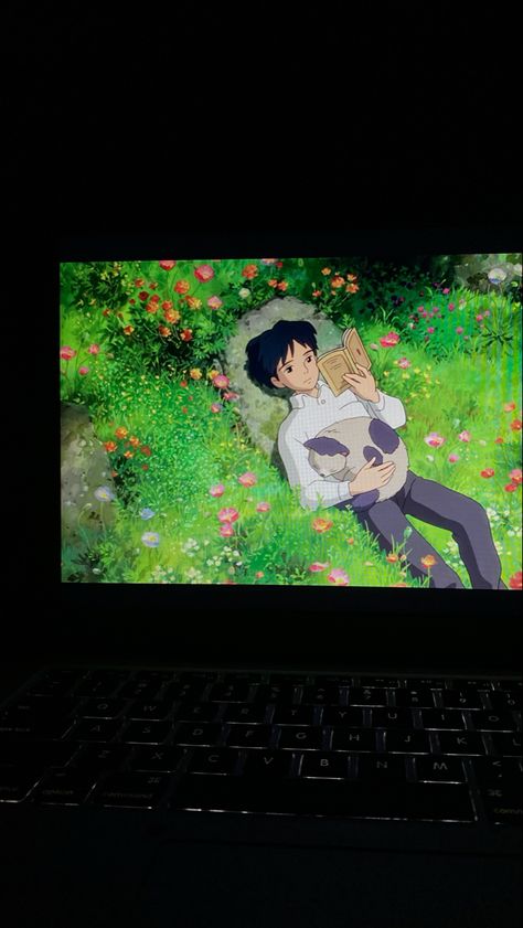 Anime On Laptop Aesthetic, Hippie Painting, Geek Decor, Studio Ghibli Movies, Studio Ghibli Art, Snapchat Picture, Cartoon Profile Pictures, Demon King Anime, Film Inspiration