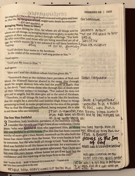 Hebrews Bible Journaling, Bible Diary, Hebrews 3, Hebrews 2, Book Of Hebrews, Inspire Bible, Bible Drawing, Journal Notes, Bible Journal Notes