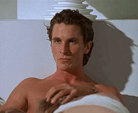 Patrick Bateman Gif, Christian Bale Gif, Megan Fox Outfits, Chris Bale, New Korean Drama, Guilt Trips, I Love Cinema, Love Deeply, Christian Bale