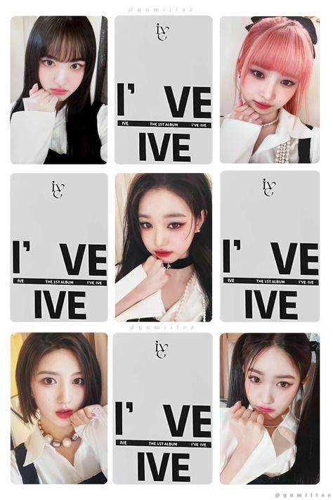 Ive Lomo Card, Kpop Photocards Printable, Wonyoung Pc, Photocard Printable, Photo Cards Diy, Photocard Template, Kpop Diy, Kpop Photocard, Lomo Card